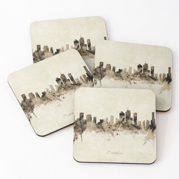 Item preview, Brisbane Australia Skyline designed and sold by ArtPrints.