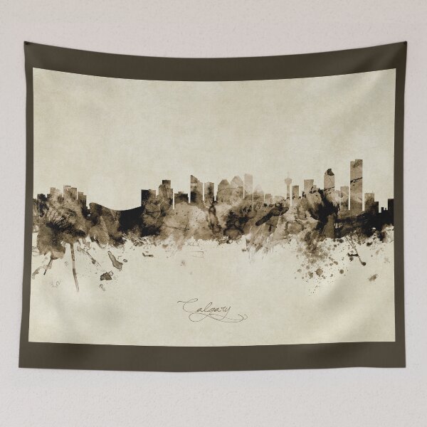Item preview, Calgary Canada Skyline designed and sold by ArtPrints.