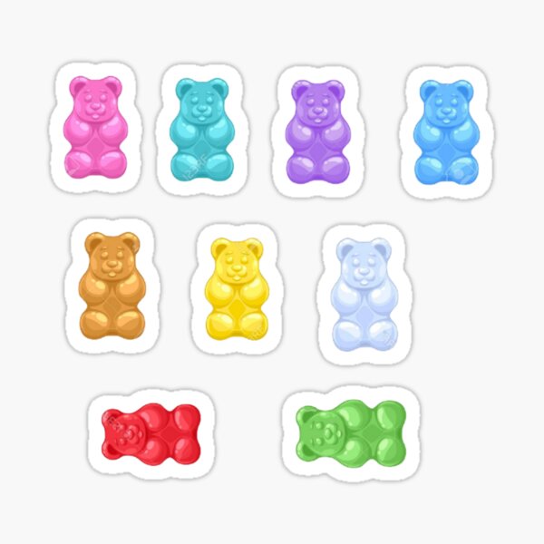 "Gummy Bear" Sticker For Sale By Fashsion2016 | Redbubble