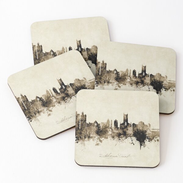 Item preview, Stoke-on-Trent England Skyline designed and sold by ArtPrints.