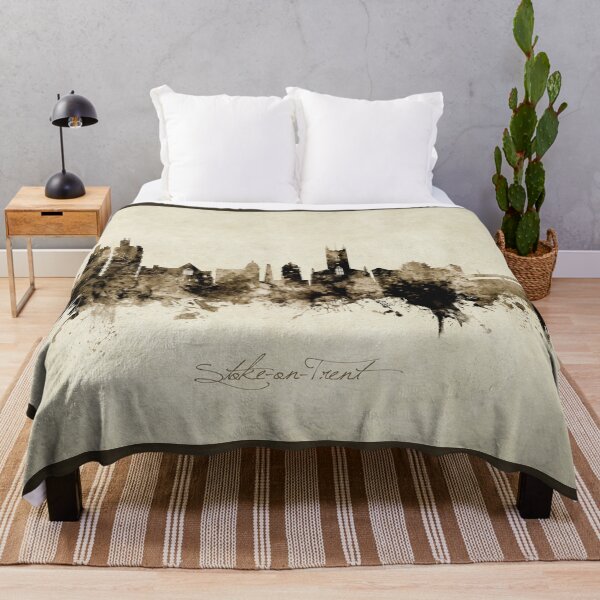 Item preview, Stoke-on-Trent England Skyline designed and sold by ArtPrints.