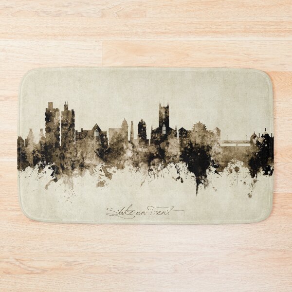 Item preview, Stoke-on-Trent England Skyline designed and sold by ArtPrints.