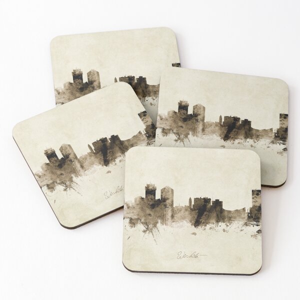Artikelvorschau, Wichita Kansas Skyline entworfen und verkauft von ArtPrints.