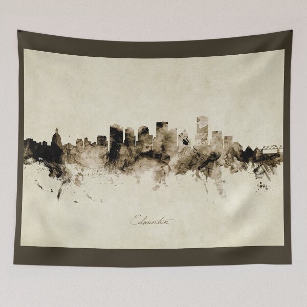 Item preview, Edmonton Canada Skyline designed and sold by ArtPrints.