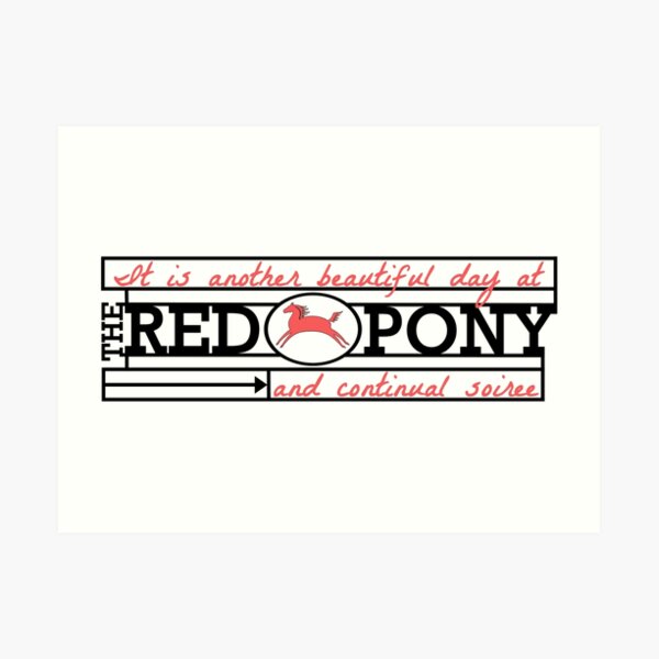The Red Pony Art Print