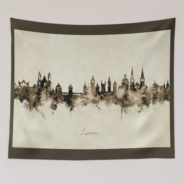Item preview, Lucerne Switzerland Luzern Skyline designed and sold by ArtPrints.