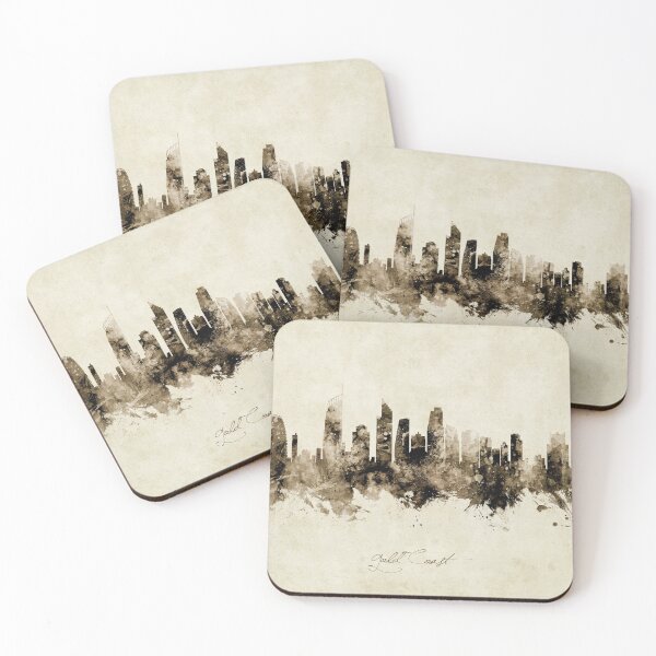 Item preview, Gold Coast Australia Skyline designed and sold by ArtPrints.