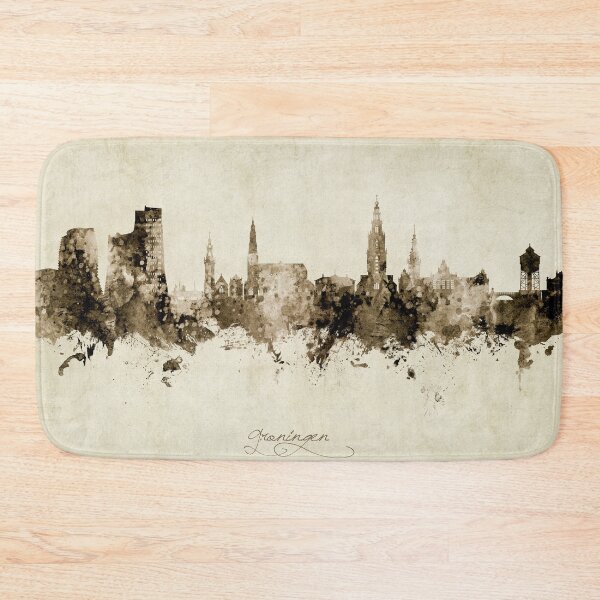 Item preview, Groningen The Netherlands Skyline designed and sold by ArtPrints.