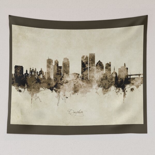 Item preview, Dayton Ohio Skyline designed and sold by ArtPrints.