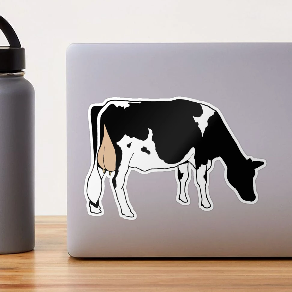 65PCS Milk Cows Black White Stickers Vintage For DIY Kids Notebook