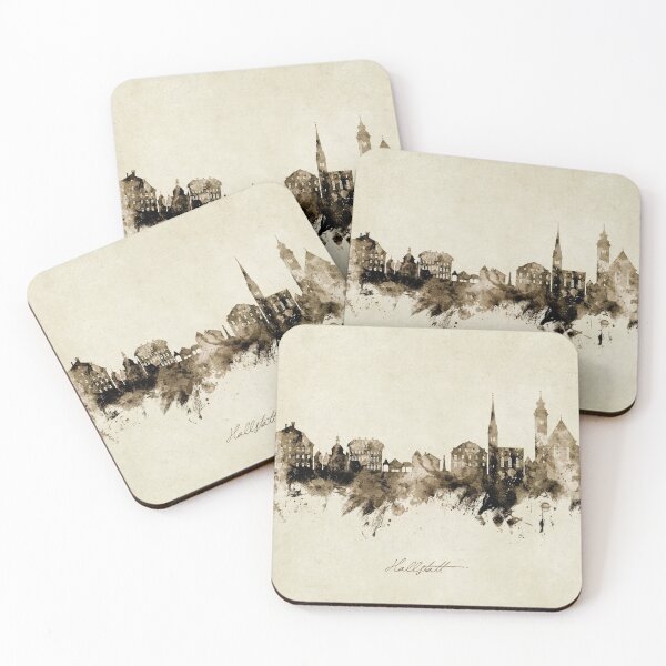 Item preview, Hallstatt Austria Skyline designed and sold by ArtPrints.