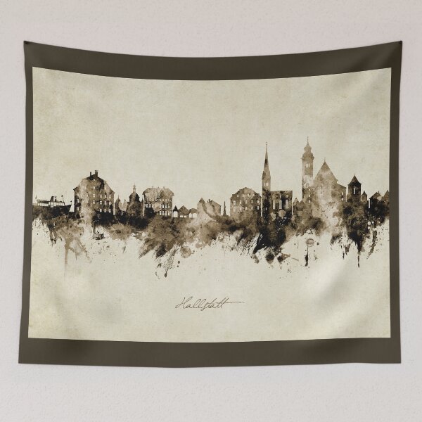 Item preview, Hallstatt Austria Skyline designed and sold by ArtPrints.