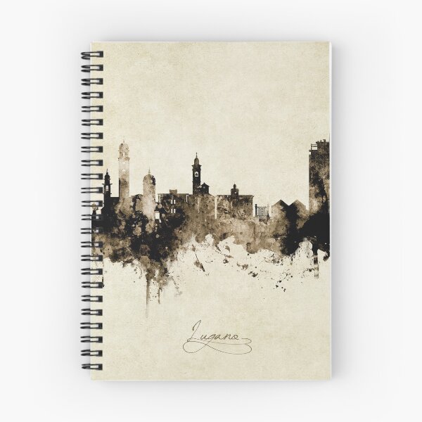 Item preview, Lugano Switzerland Skyline designed and sold by ArtPrints.