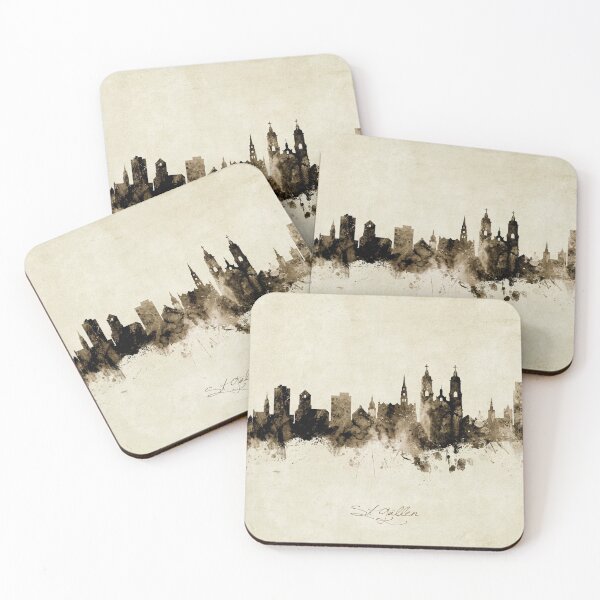 Item preview, St Gallen Switzerland Skyline designed and sold by ArtPrints.