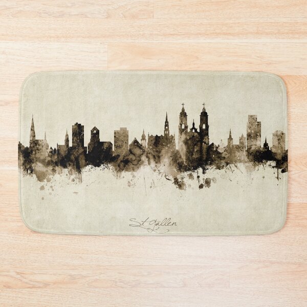 Item preview, St Gallen Switzerland Skyline designed and sold by ArtPrints.