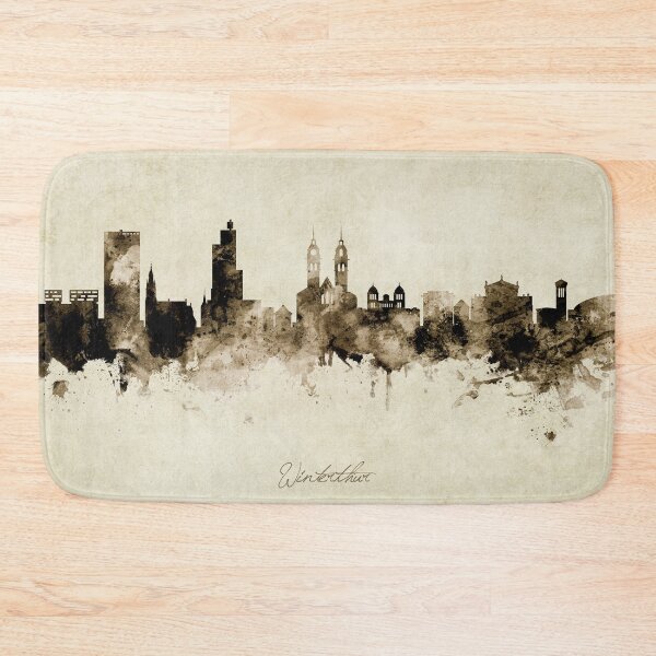 Item preview, Winterthur Switzerland Skyline designed and sold by ArtPrints.