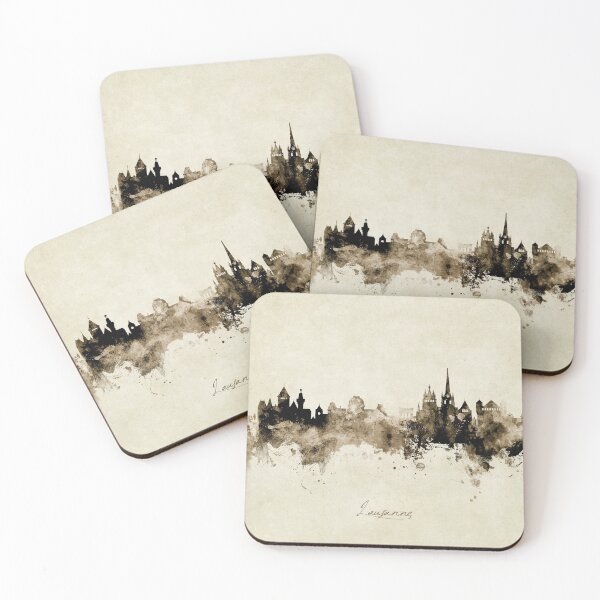 Item preview, Lausanne Switzerland Skyline designed and sold by ArtPrints.