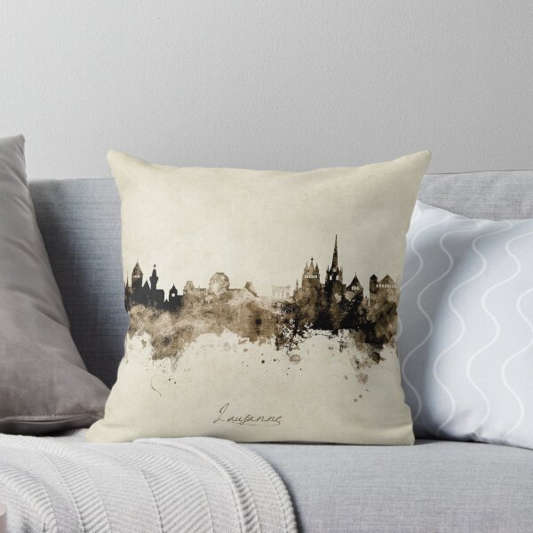 Item preview, Lausanne Switzerland Skyline designed and sold by ArtPrints.