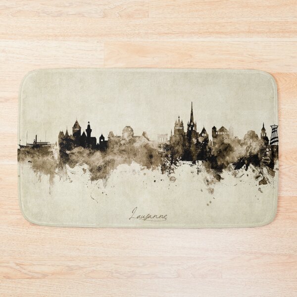 Item preview, Lausanne Switzerland Skyline designed and sold by ArtPrints.