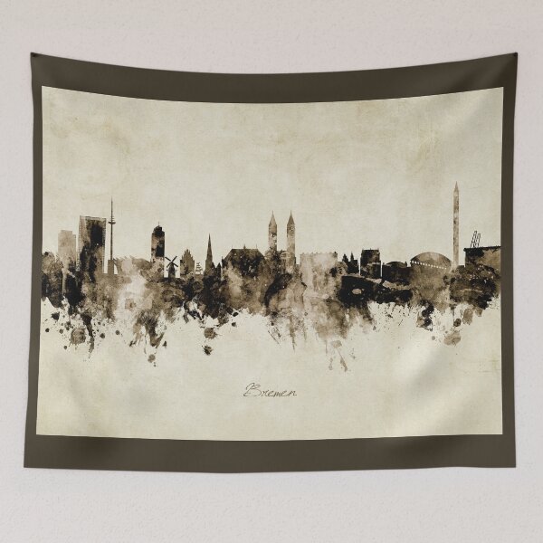 Artikelvorschau, Bremen Germany Skyline entworfen und verkauft von ArtPrints.