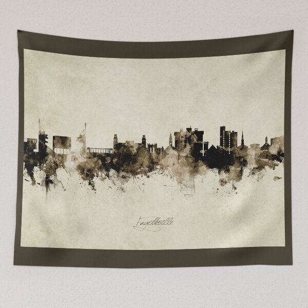 Artikelvorschau, Fayetteville Arkansas Skyline entworfen und verkauft von ArtPrints.