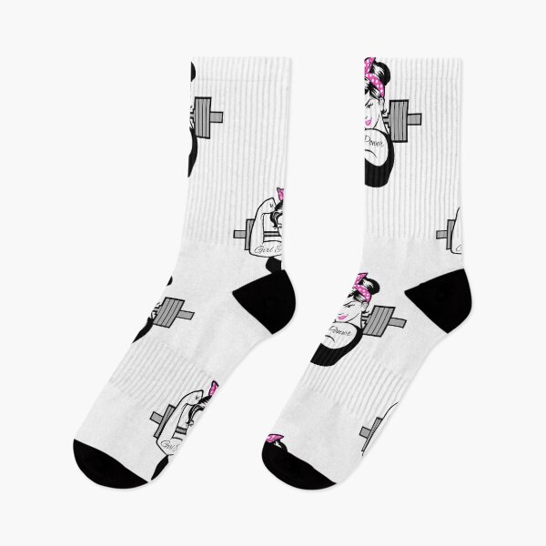 Item preview, fitness girl, girl power, barbell girl, weightlifting girl designed and sold by Tim Addison.