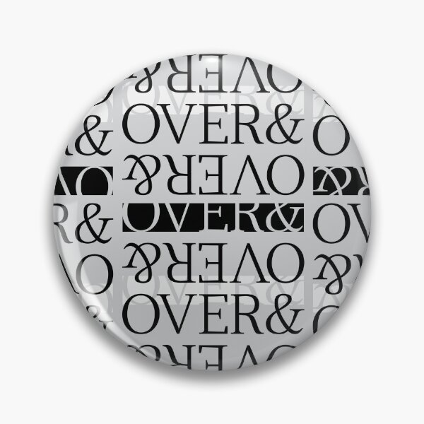 Item preview, Over & Over & Over typography design designed and sold by RPuniquedesigns.