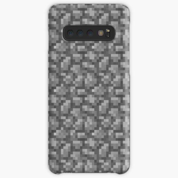 Minecraft Stone Block Cases For Samsung Galaxy Redbubble - mc stone roblox