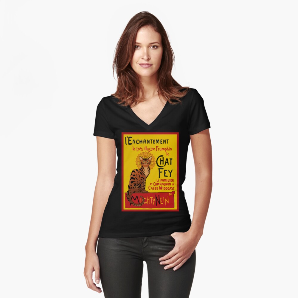 Item preview, Fitted V-Neck T-Shirt designed and sold by SwanStarDesigns.