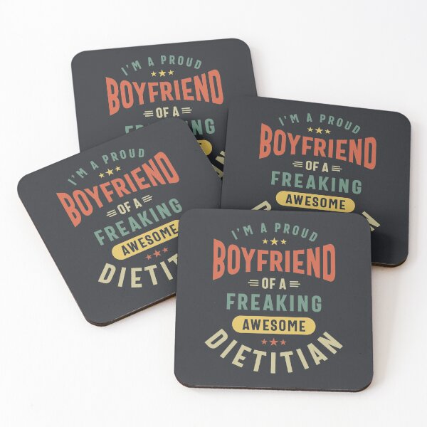 Dietitian Job Title Gift Coasters (Set of 4) for Sale by