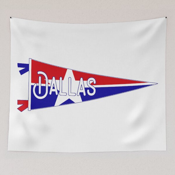 Item preview, Dallas Flag Pennant designed and sold by Decal Mania.