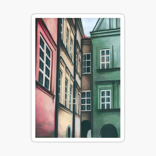 Polish Townhouses Sticker