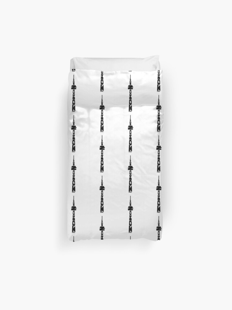 Toronto Cn Tower Black Duvet Cover By Seaning Redbubble