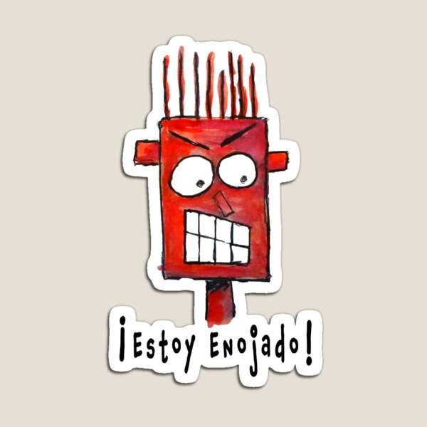 Vista previa del artículo con la obra «Estoy Enojado», diseñado y vendido por Scotts-Creative.