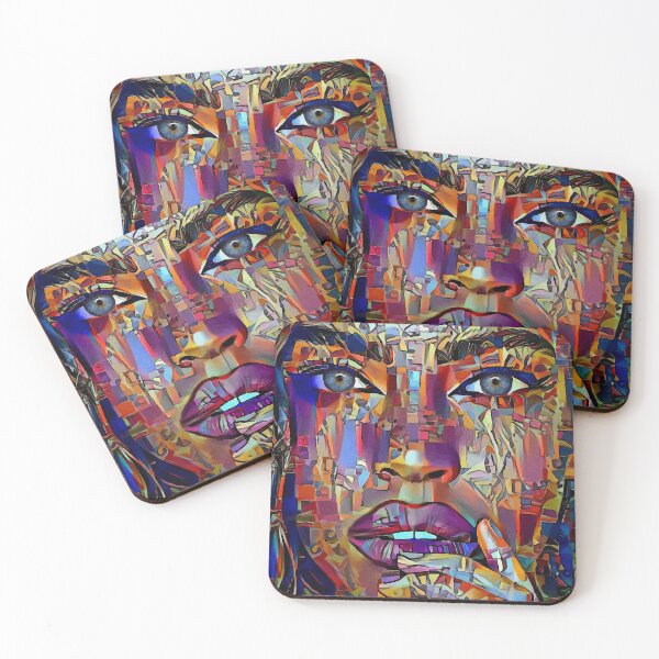 Item preview, Salome colors, woman portrait, woman, mujer, femme, lea roche paintings designed and sold by L. ROCHE.