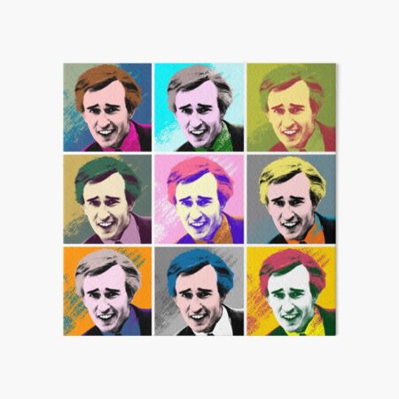 Alan Partridge Warhol Inspired Pop Art 3x3 Art Board Print