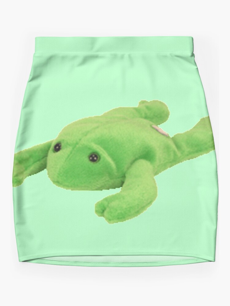 A Friend who is also a Soft Frog Plush Toy | Mini Skirt