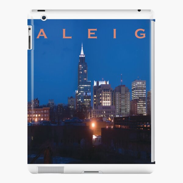 Raleigh NC downtown at night photo iPad Snap Case