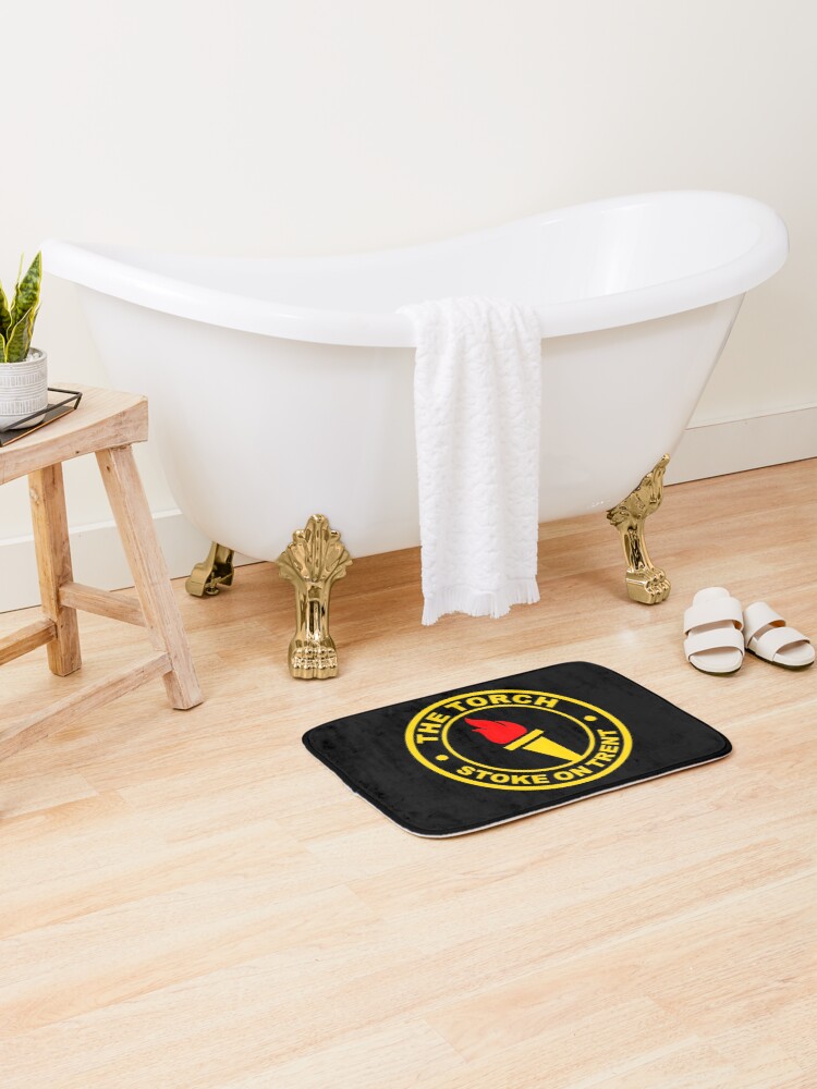 Thumbnail 2 of 6, Bath Mat, The Torch designed and sold by BigTime.