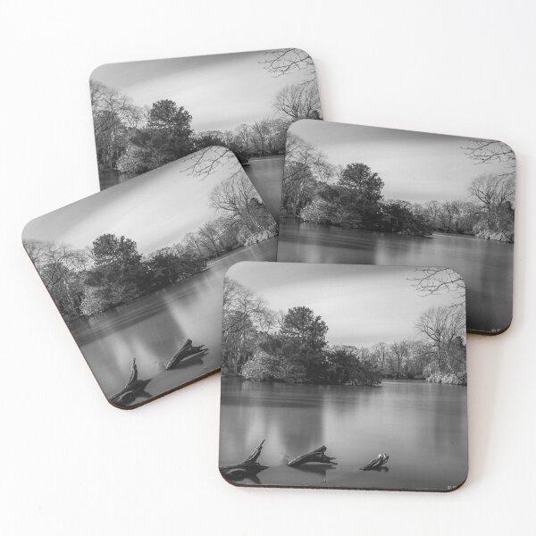 Item preview, Moseley Park n Pool Birmingham Mono Art Beautiful long exposure water sharp stunning designed and sold by kwn1804.
