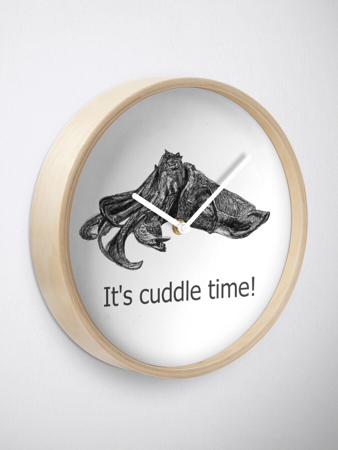 Alternate view of Cuddle time with Clive the Cuttlefish Clock