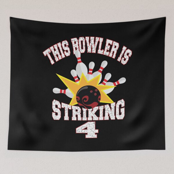 Item preview, This Bowler Is Striking 4th Birthday 4 Years Old Bowling graphic designed and sold by Grabitees.