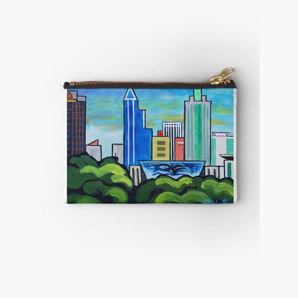 Item preview, Raleigh NC downtown skyline minimalist painting designed and sold by Tommy Midyette.