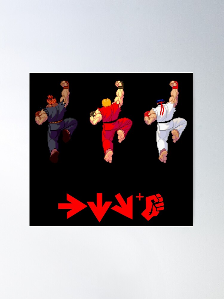 Street Fighter Ryu Akuma Evil Alpha Poster for Sale by mr-jerichotv