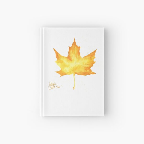 Yellow Leaf Hardcover Journal