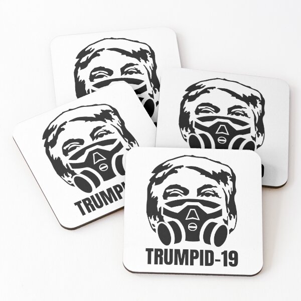 Item preview, Trumpid-19 Funny Sarcasm Parody Trump Corona (black version) designed and sold by Crapt.
