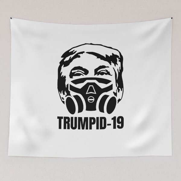 Item preview, Trumpid-19 Funny Sarcasm Parody Trump Corona (black version) designed and sold by Crapt.