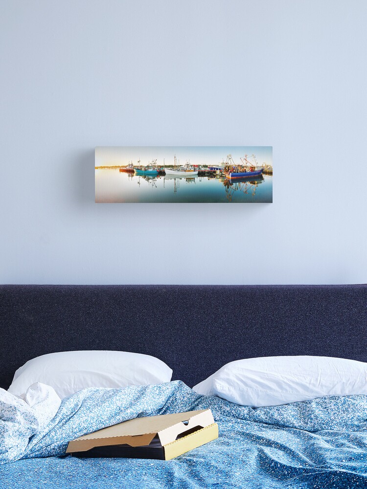 Thumbnail 1 of 3, Canvas Print, Lakes Entrance Boats, Gippsland, Victoria, Australia designed and sold by Chockstone.