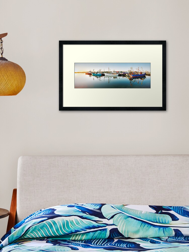 Thumbnail 1 of 7, Framed Art Print, Lakes Entrance Boats, Gippsland, Victoria, Australia designed and sold by Chockstone.