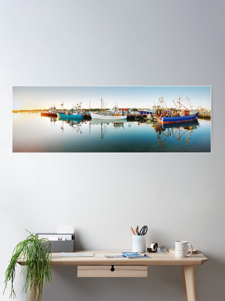 Thumbnail 1 of 3, Poster, Lakes Entrance Boats, Gippsland, Victoria, Australia designed and sold by Chockstone.